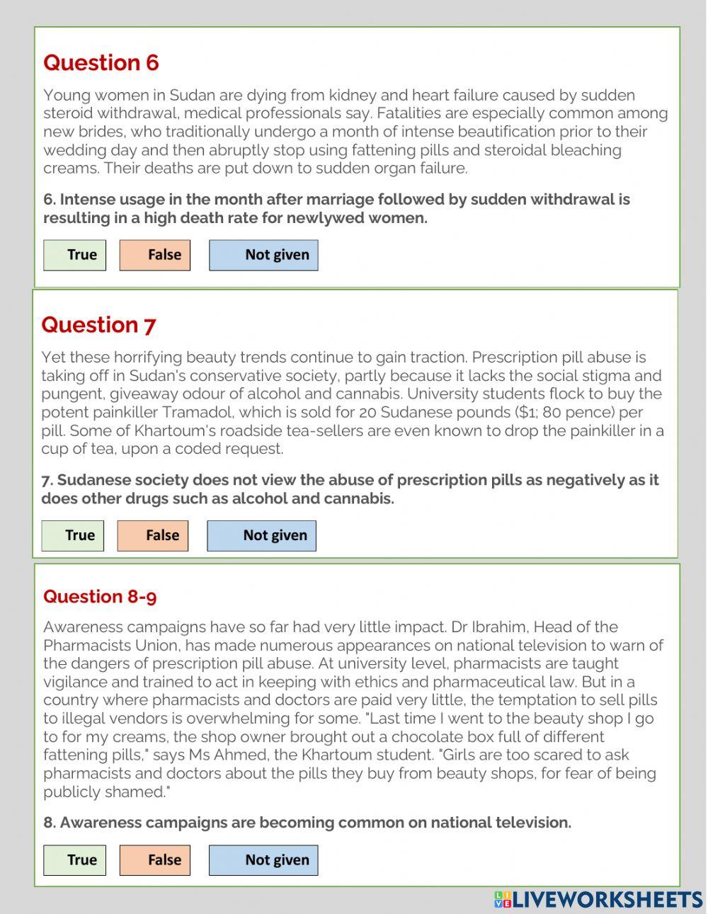 reading-exercise-online-exercise-for-reading-strategies-live-worksheets
