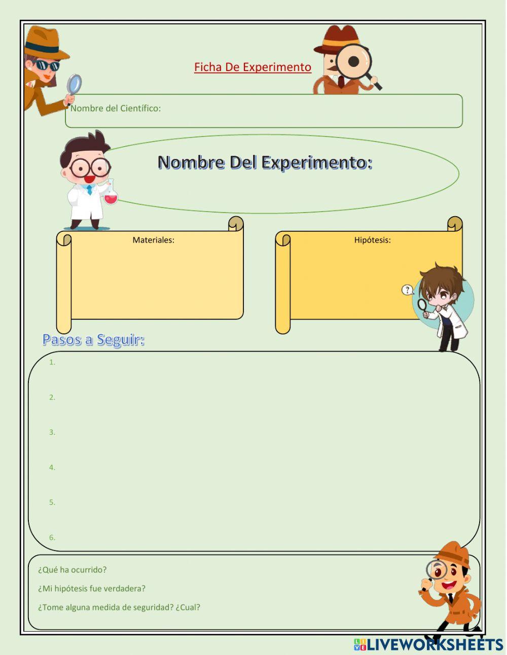 Ficha de Experimentos