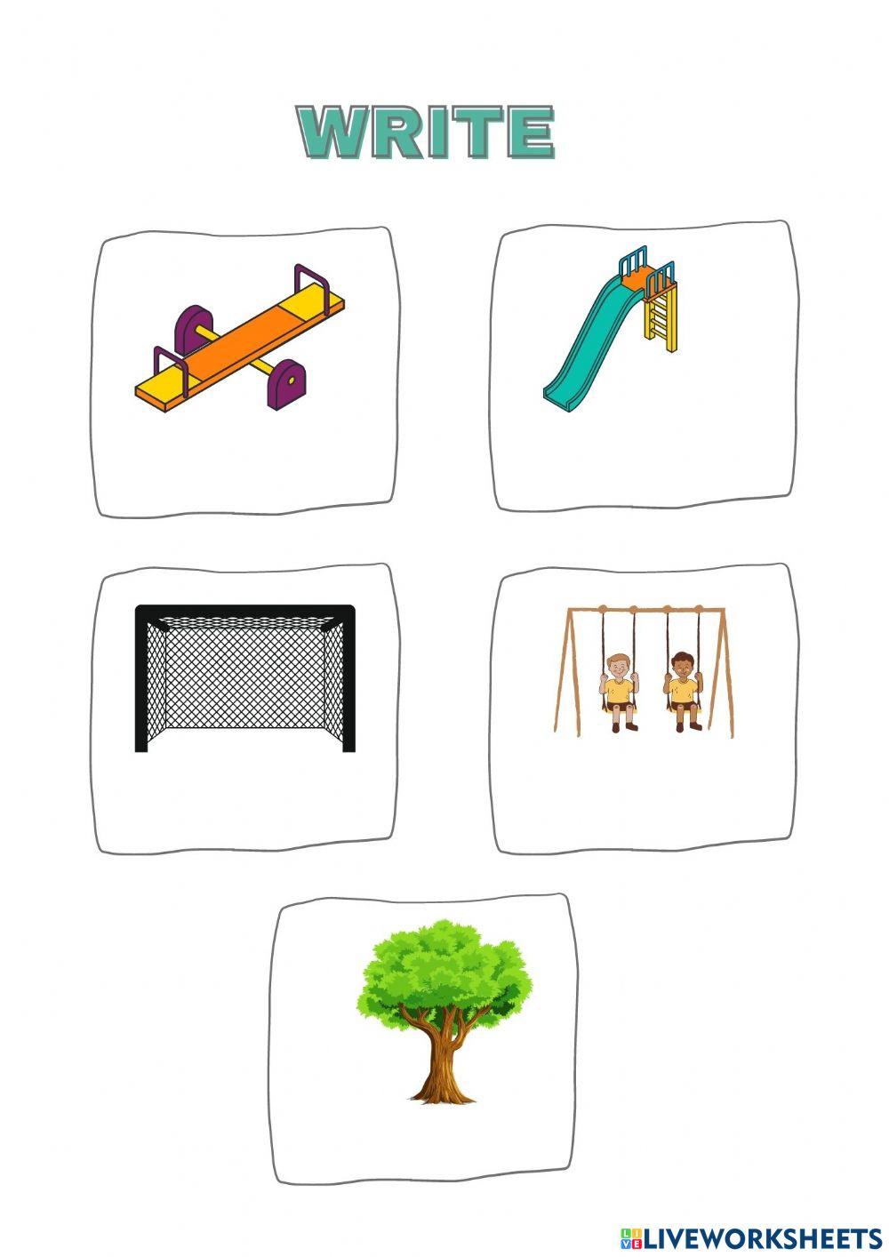 Write the correct words