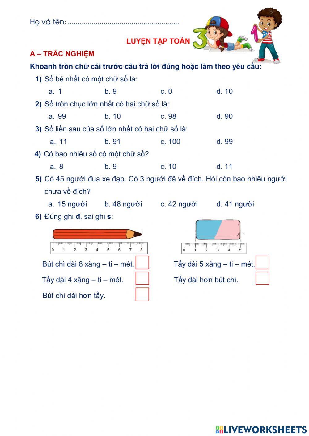 Luyện tập tuần 31