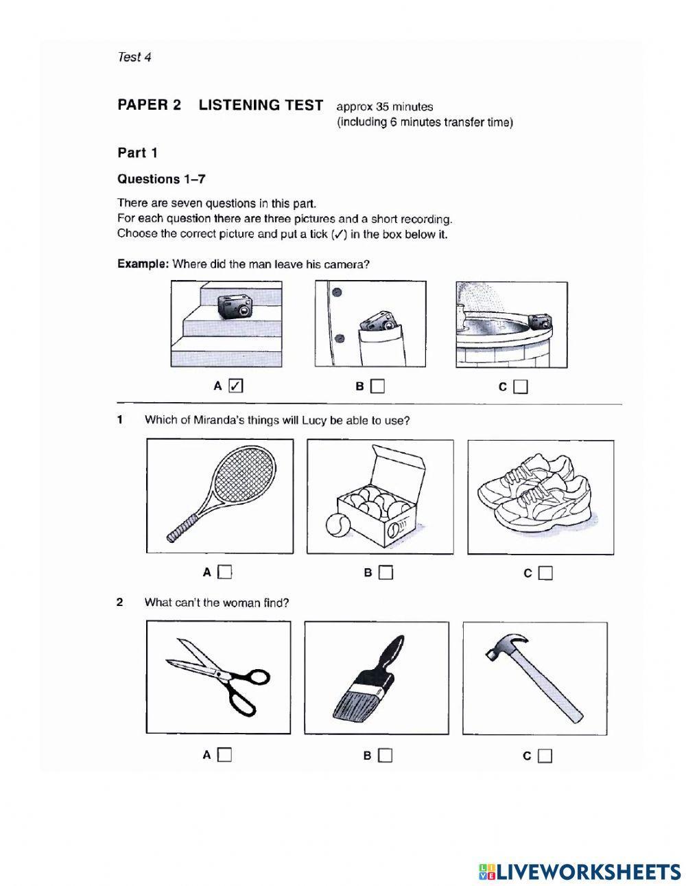 Pet listening homework 13