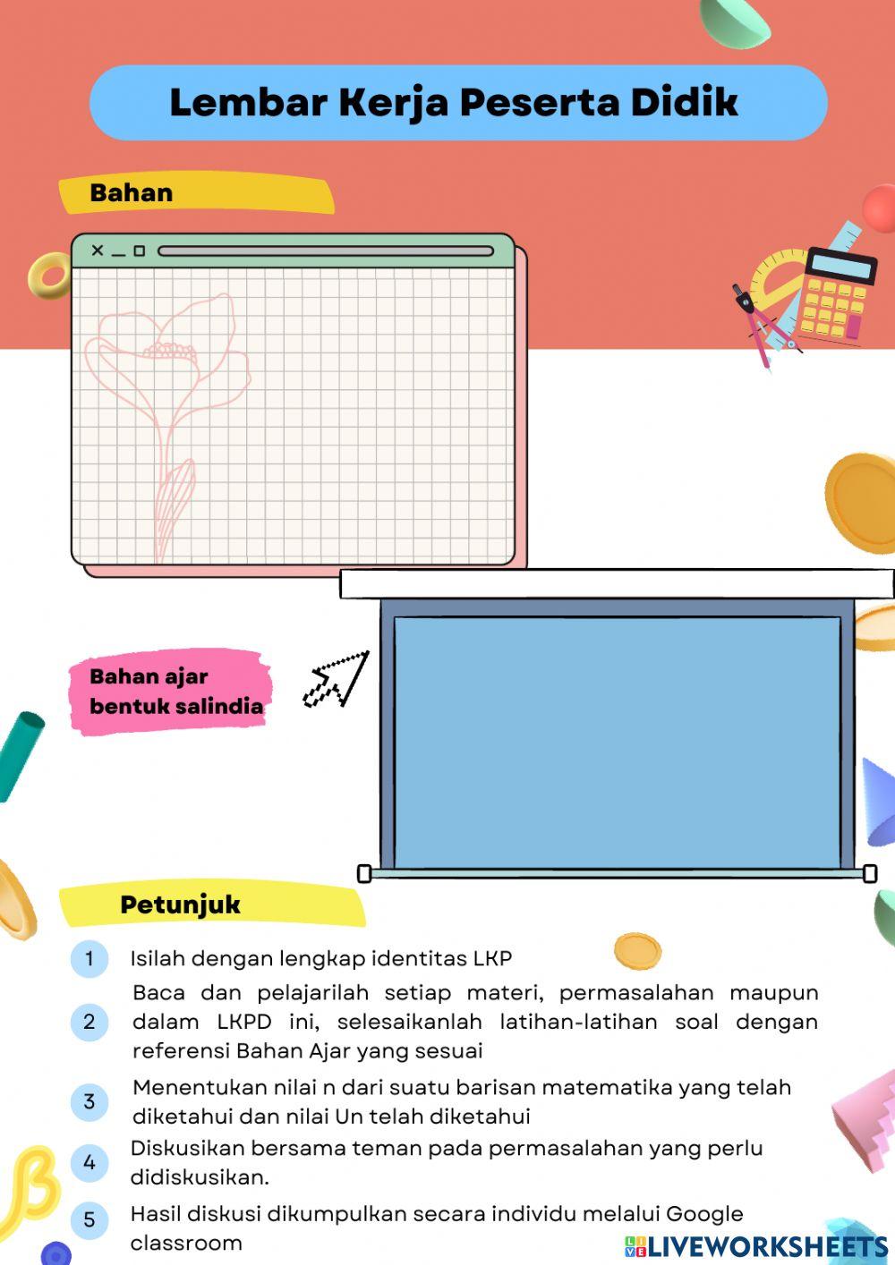 LKPD Barisan dan Deret Aritmatika