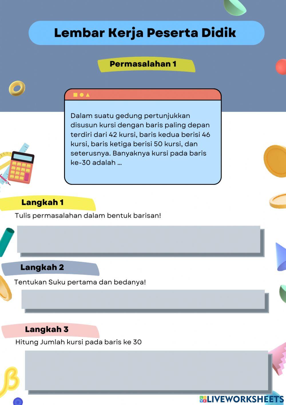 LKPD Barisan dan Deret Aritmatika