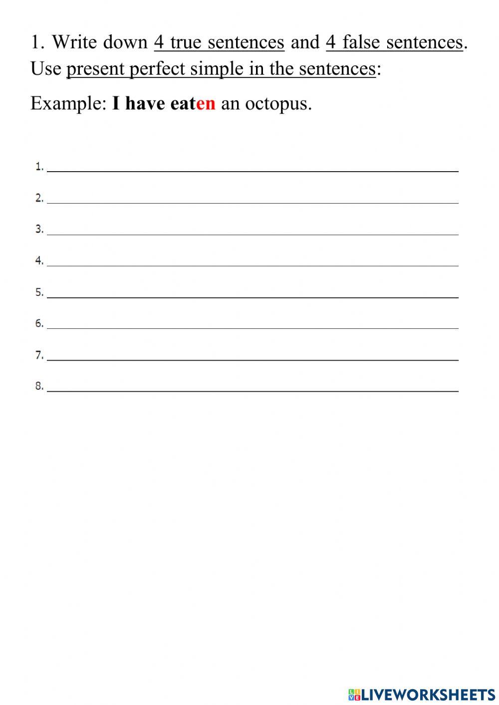 Present Perfect Simple