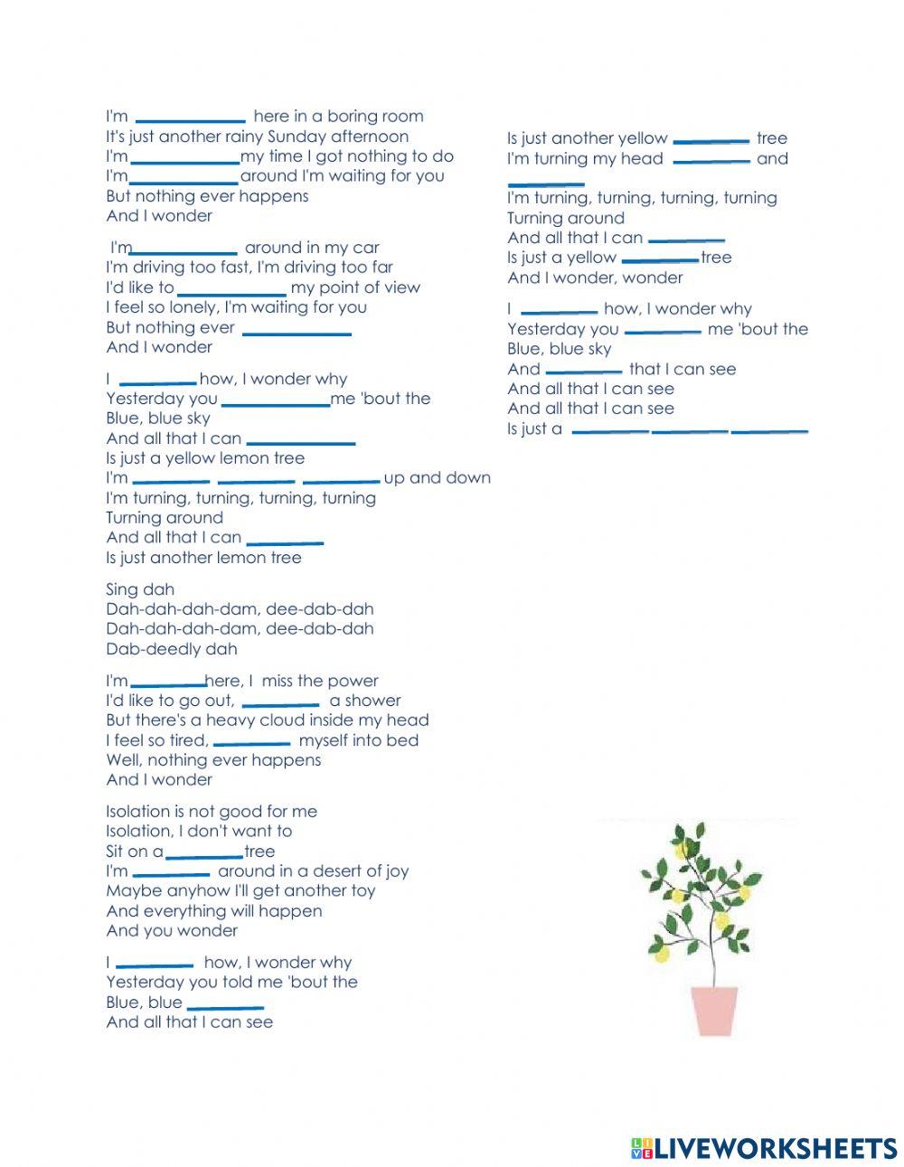 Verbs present continous