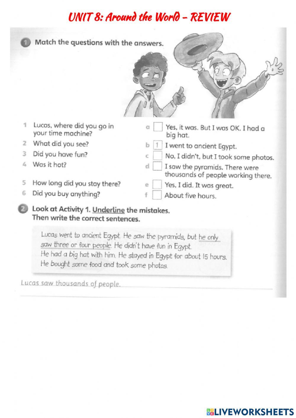 Unit 8: Around the world- REVIEW