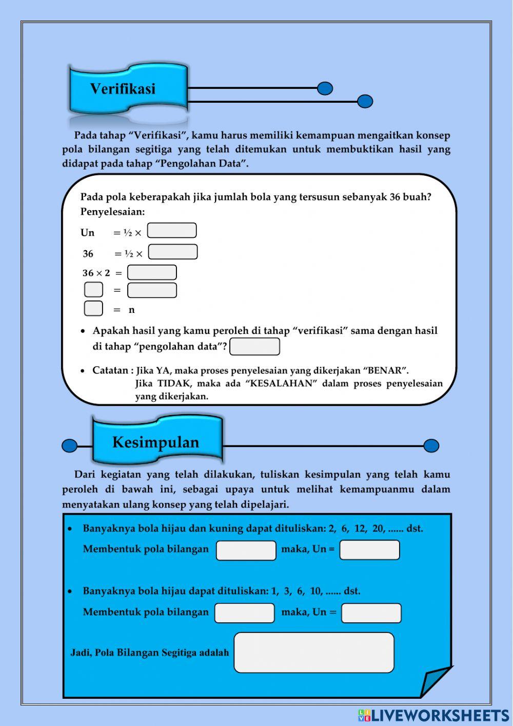 Pola Bilangan Segitiga
