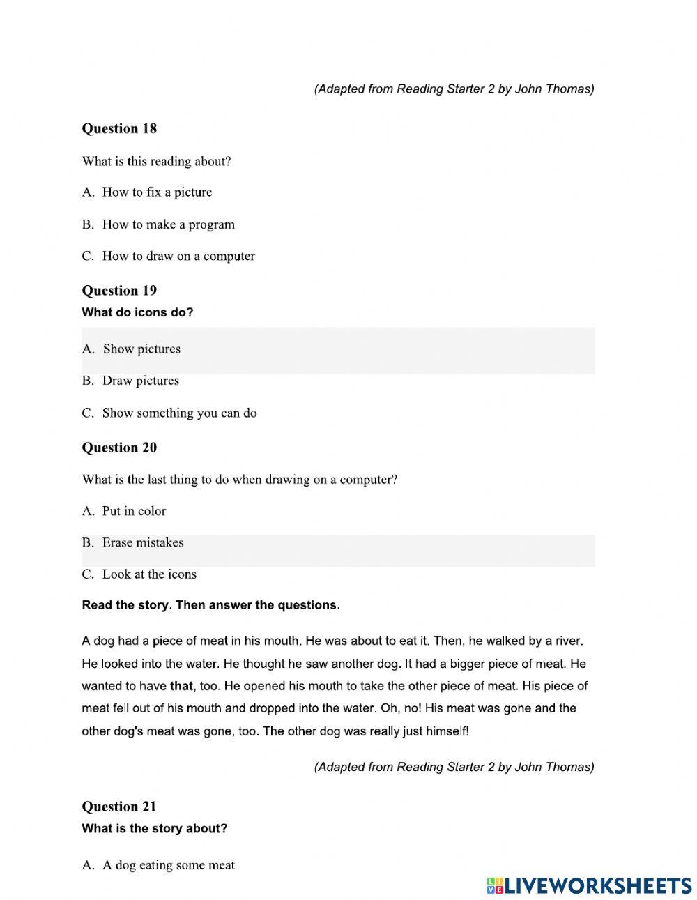 Đề thi thử số 3-Toefl primary-P2