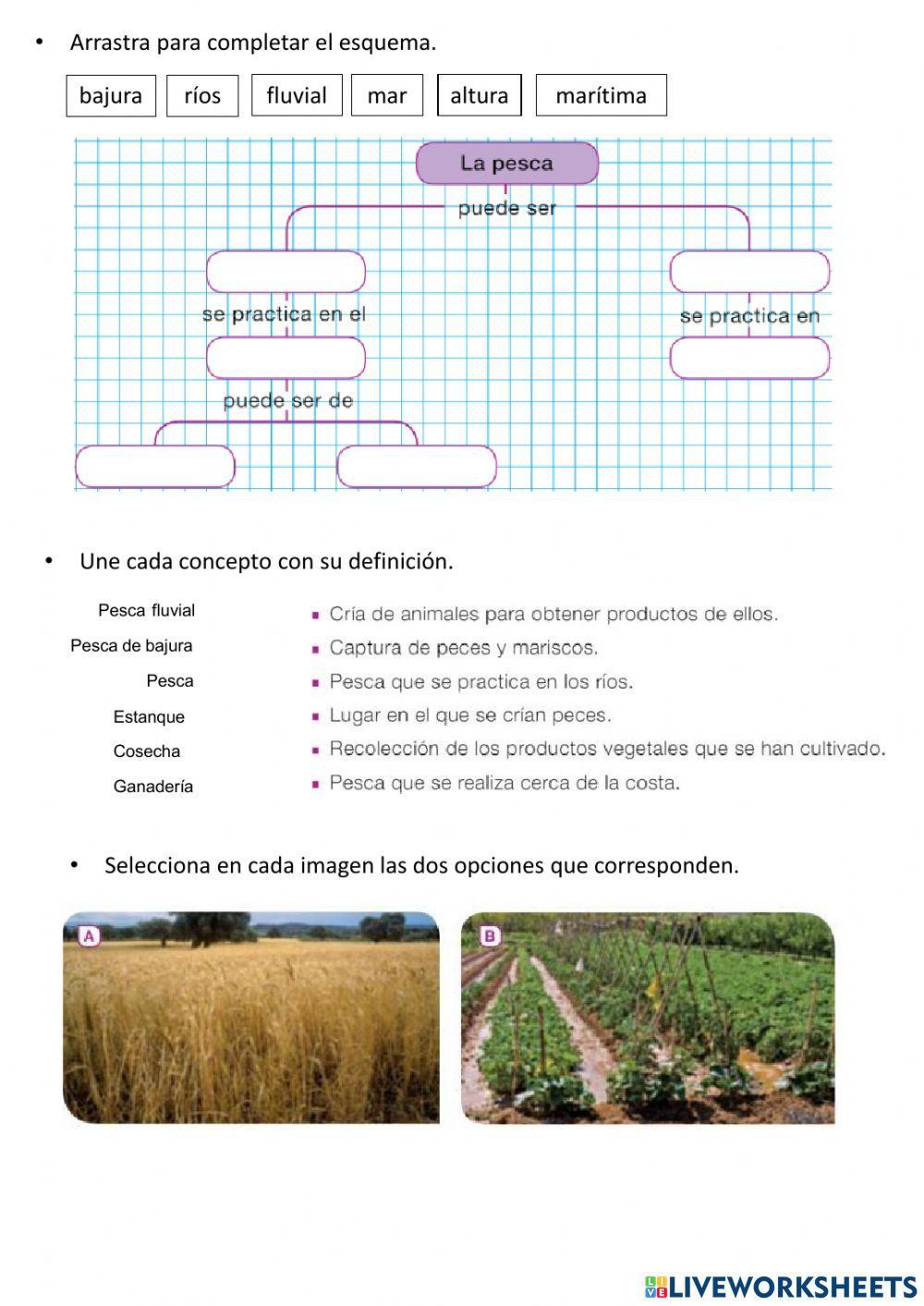 Los trabajos en la naturaleza