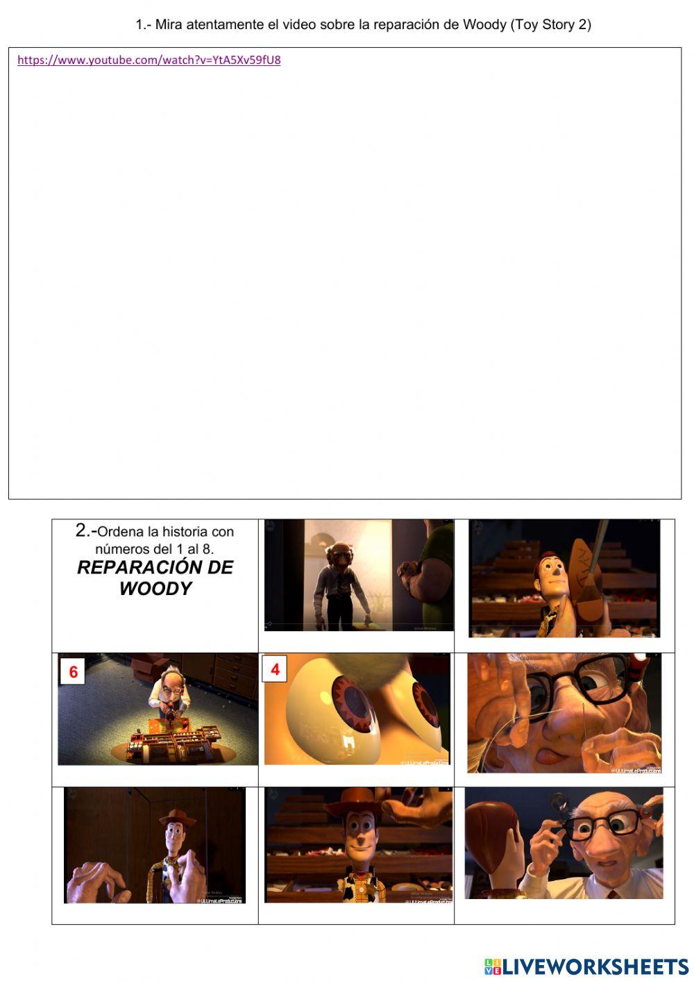 Corto - Reparación de Woody - Toy story 2