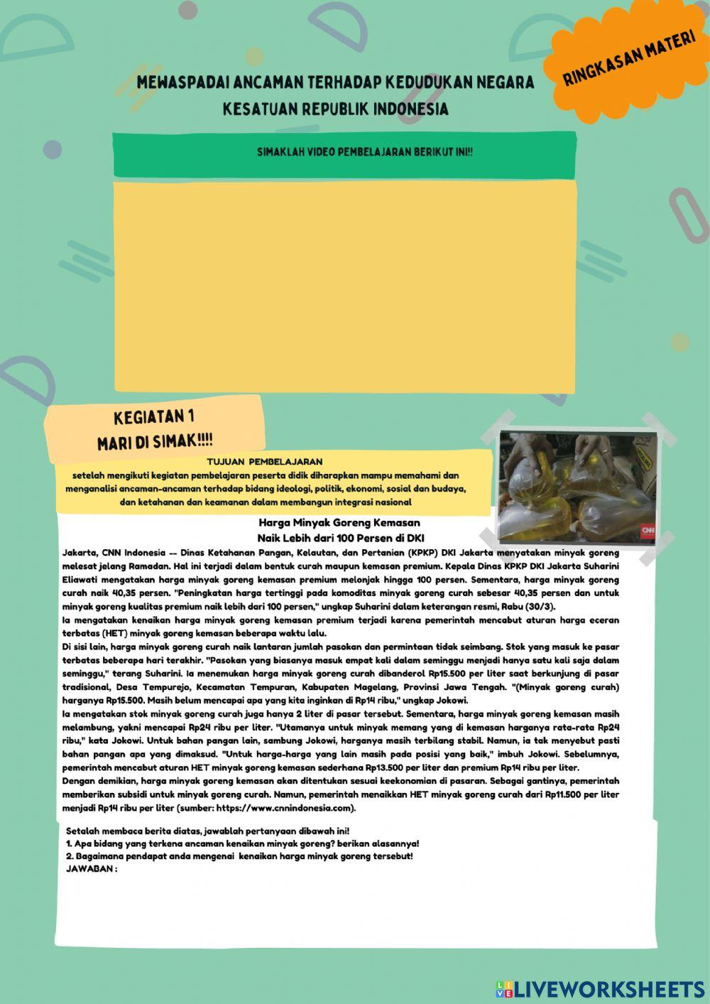 Mewaspadai ancaman terhadap kedudukan nkri