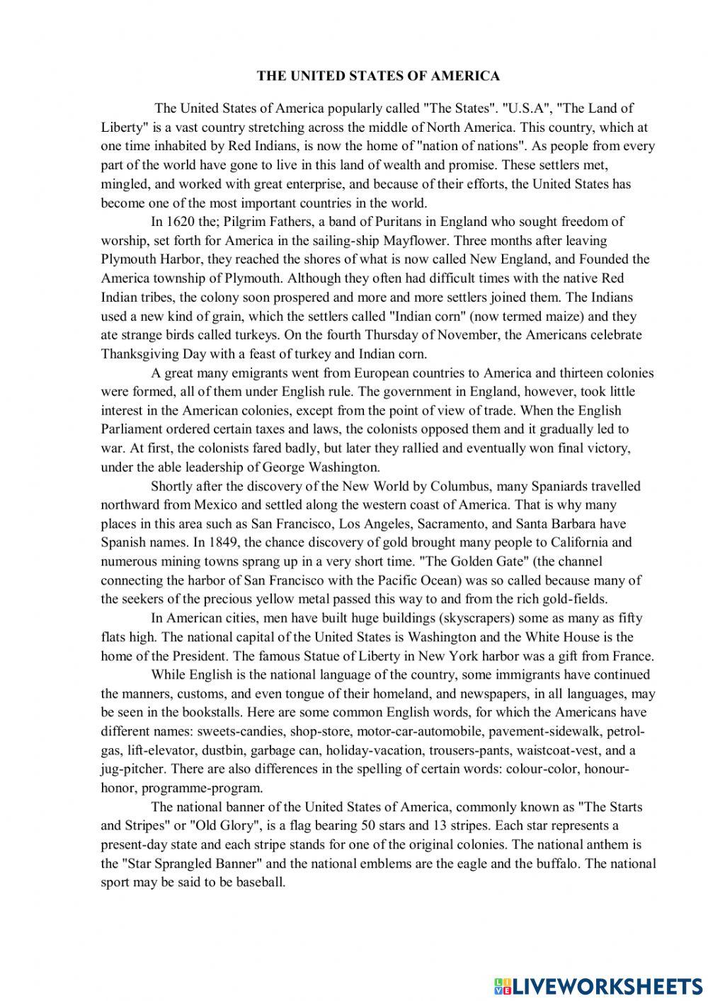 The united states of america