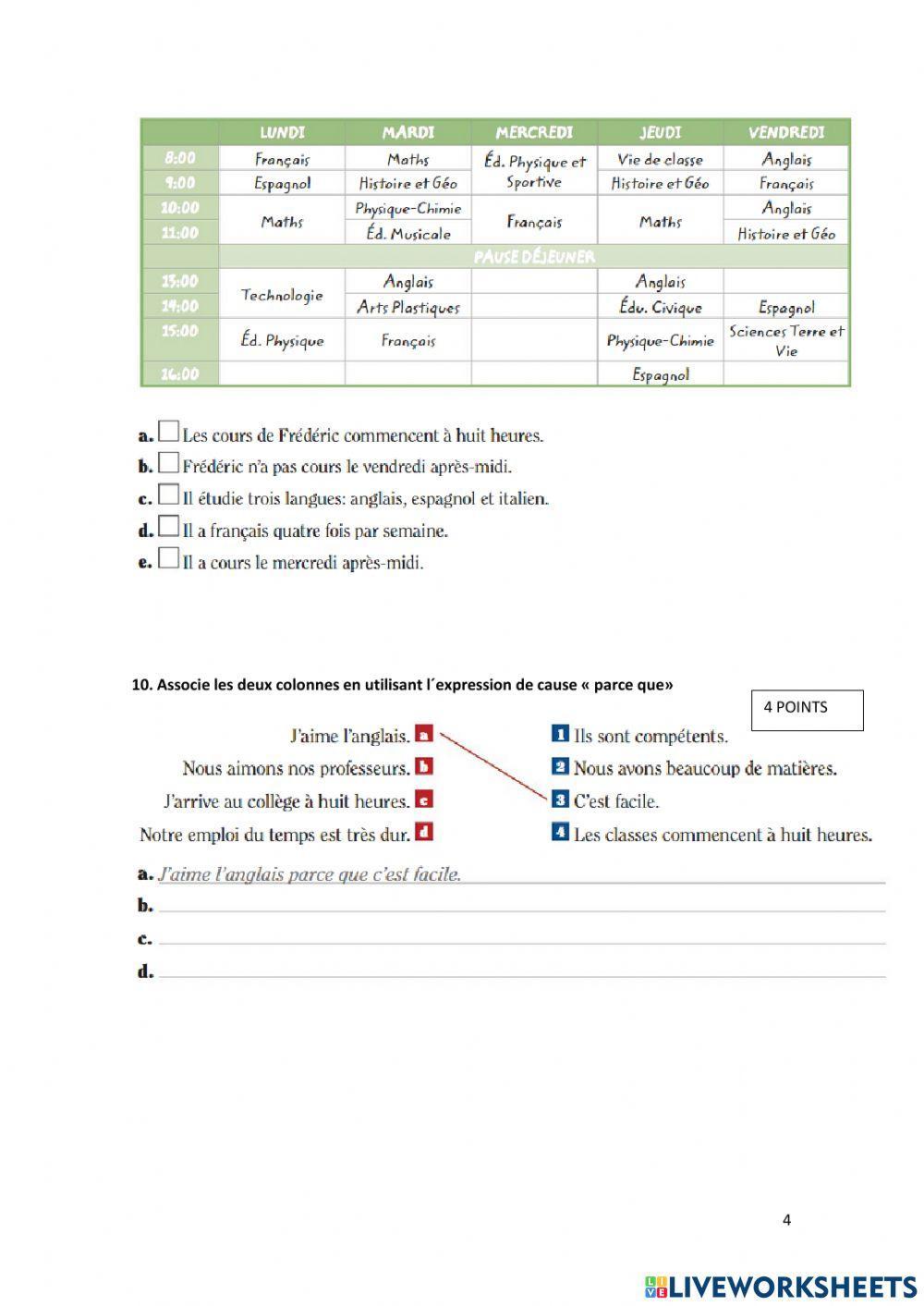 La routine quotidienne