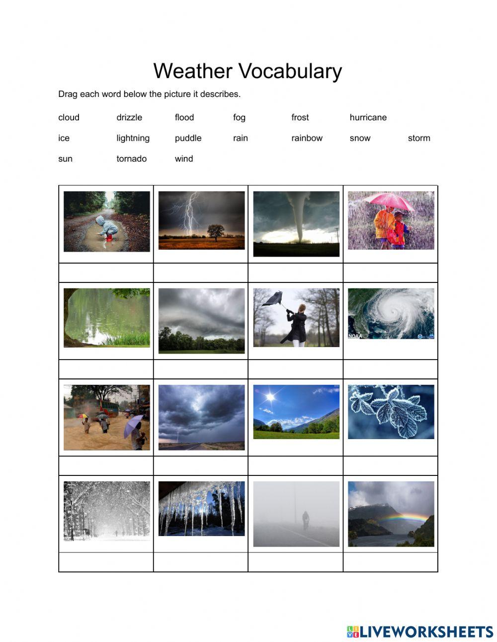 Weather Vocabulary