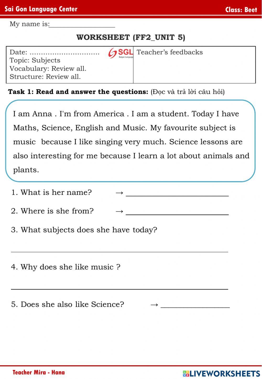 FFs2 - Unit 7 - Beet (23-4-2022)