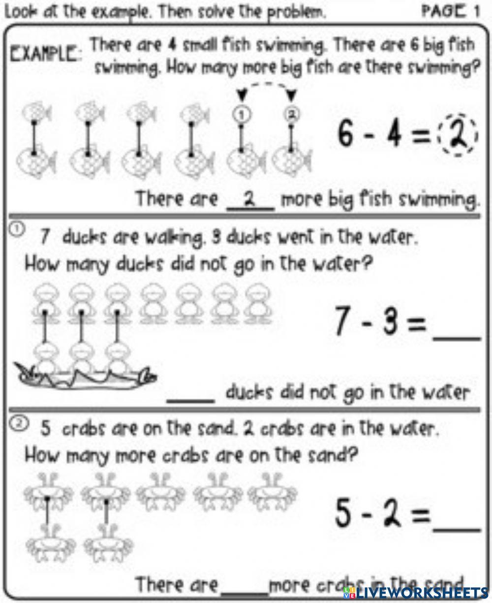 Comparing by subtraction