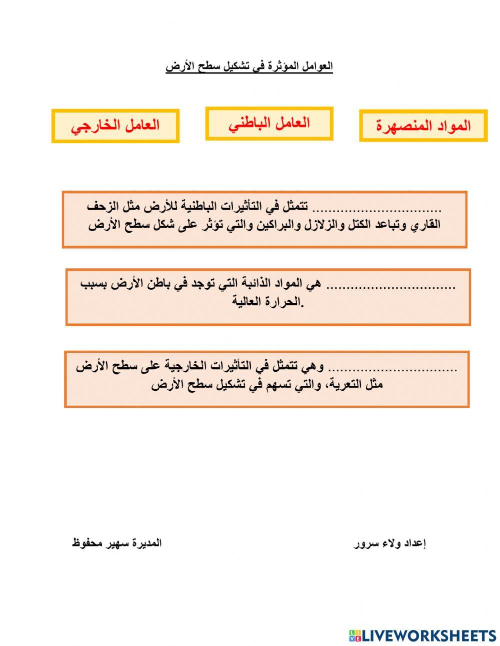 عوامل المؤثرة