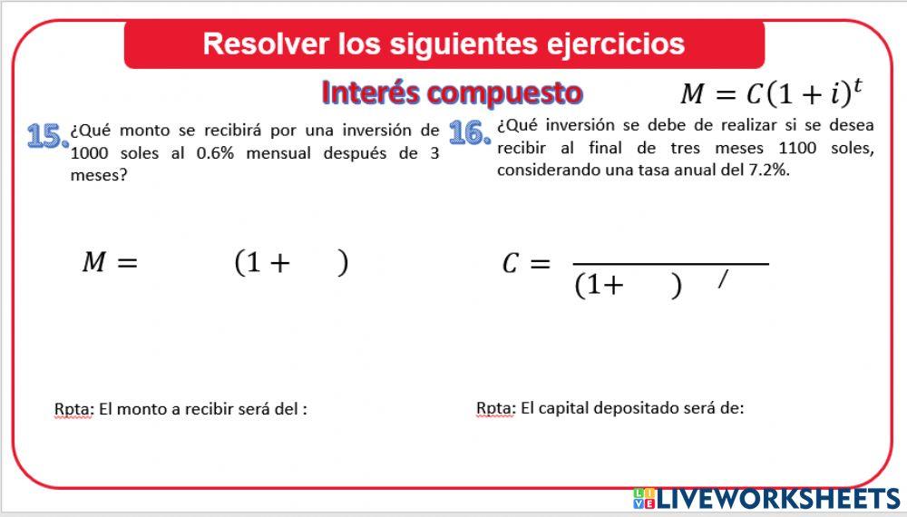 Interés Compuesto 2 A