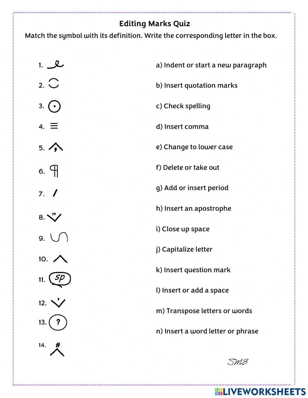 Editing Symbols