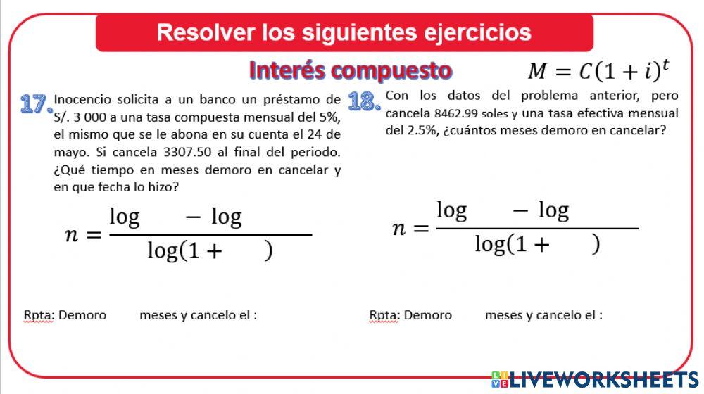 Interés Compuesto 4 A