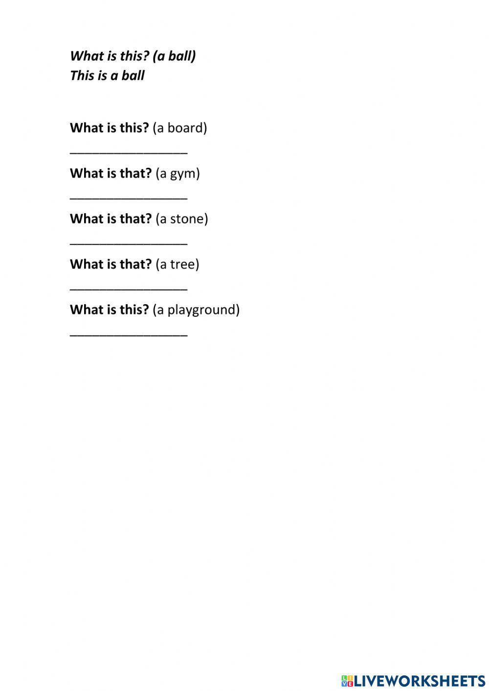 That is this is worksheet live worksheets
