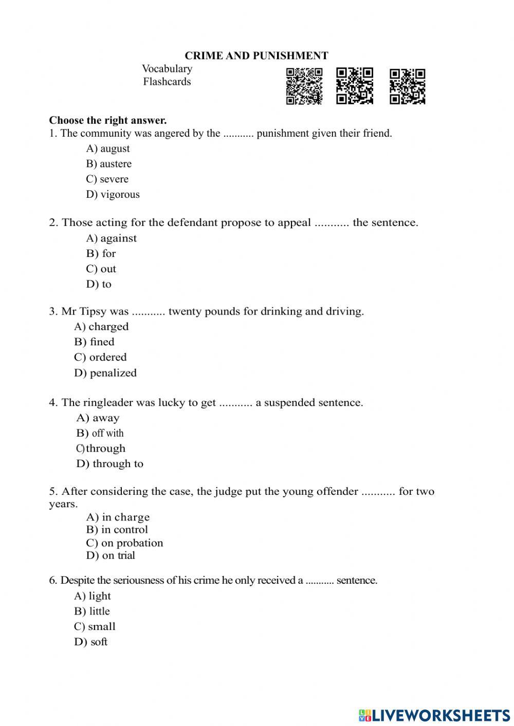 Crime and Punishment