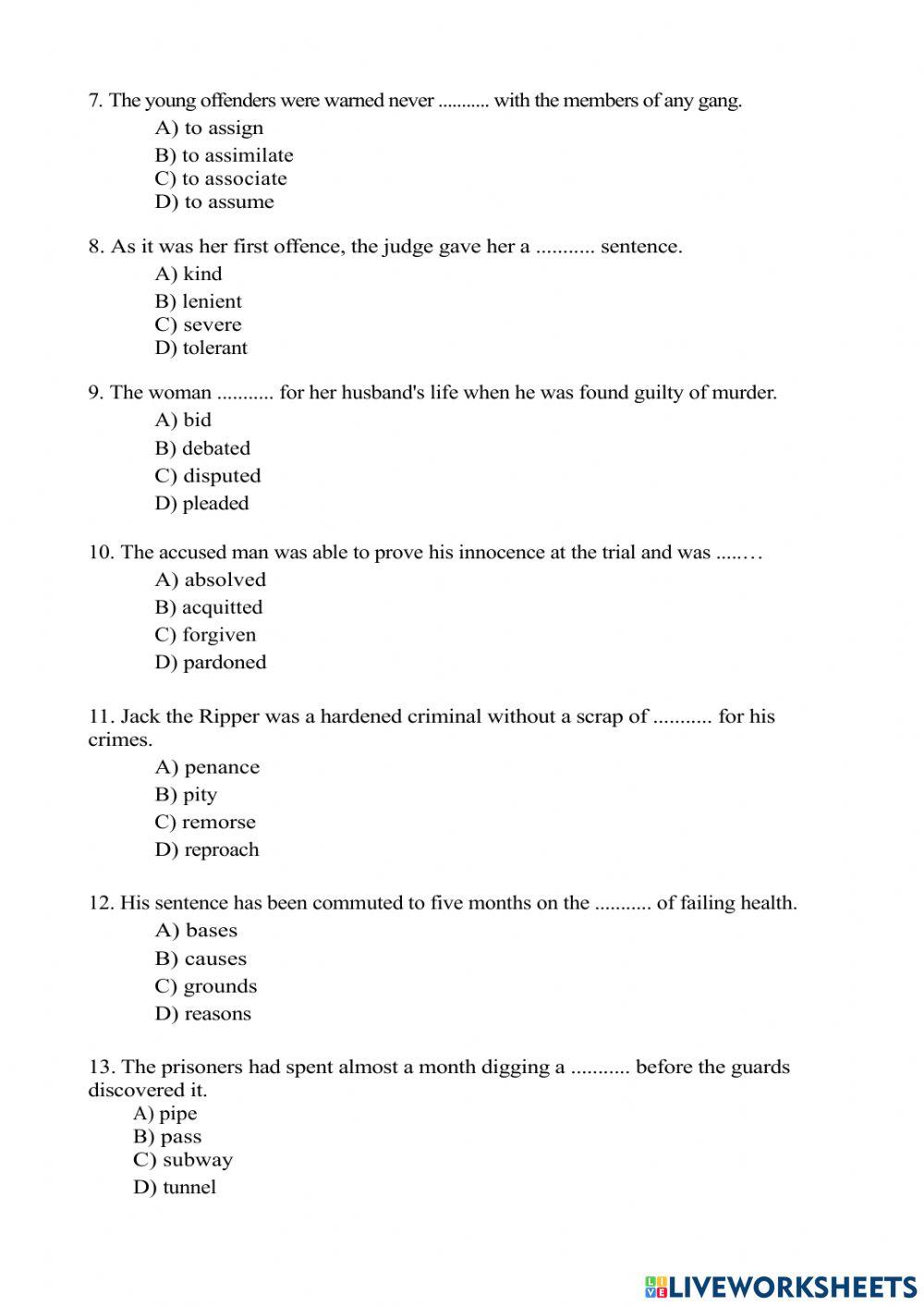 Crime and Punishment