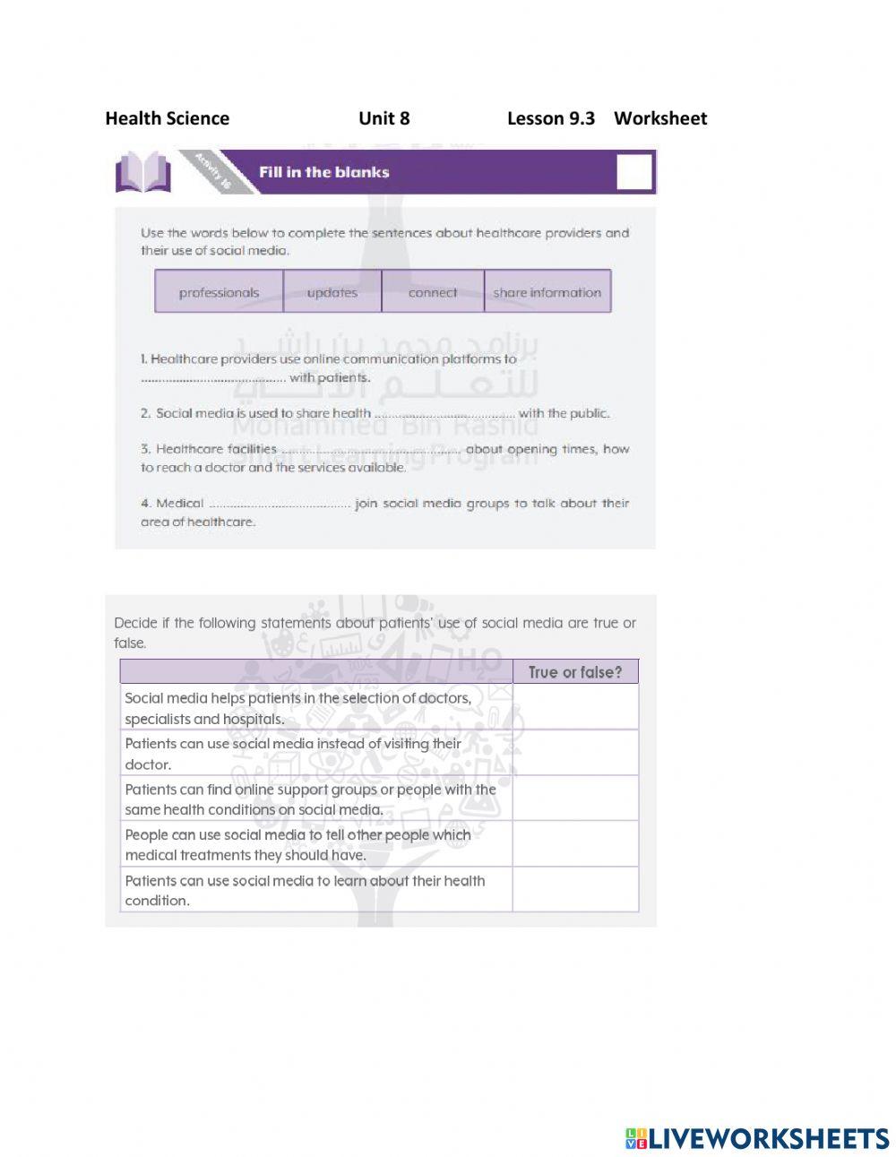 Social media and Healthcare