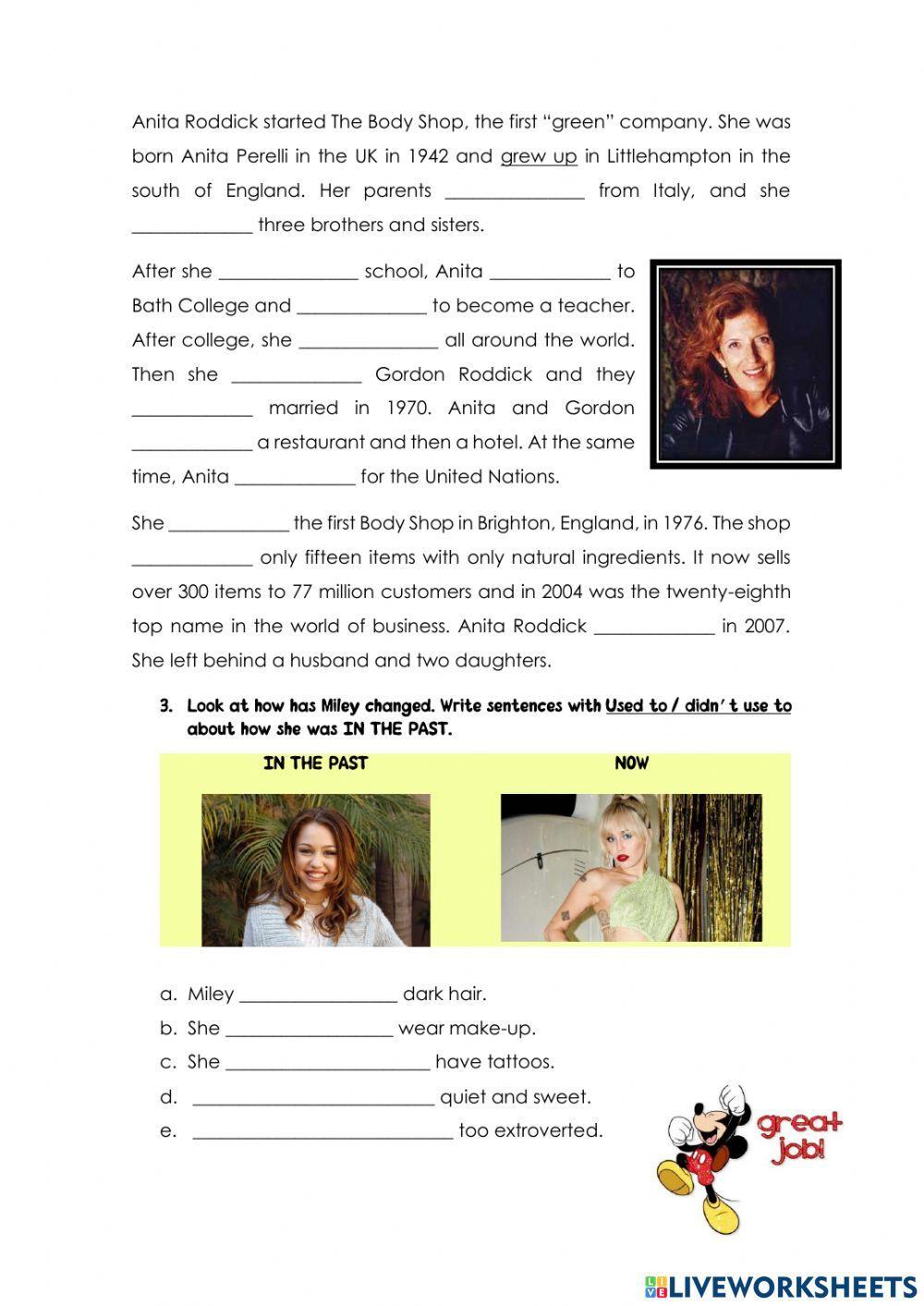 Revision for test 1 - Acelerado 2