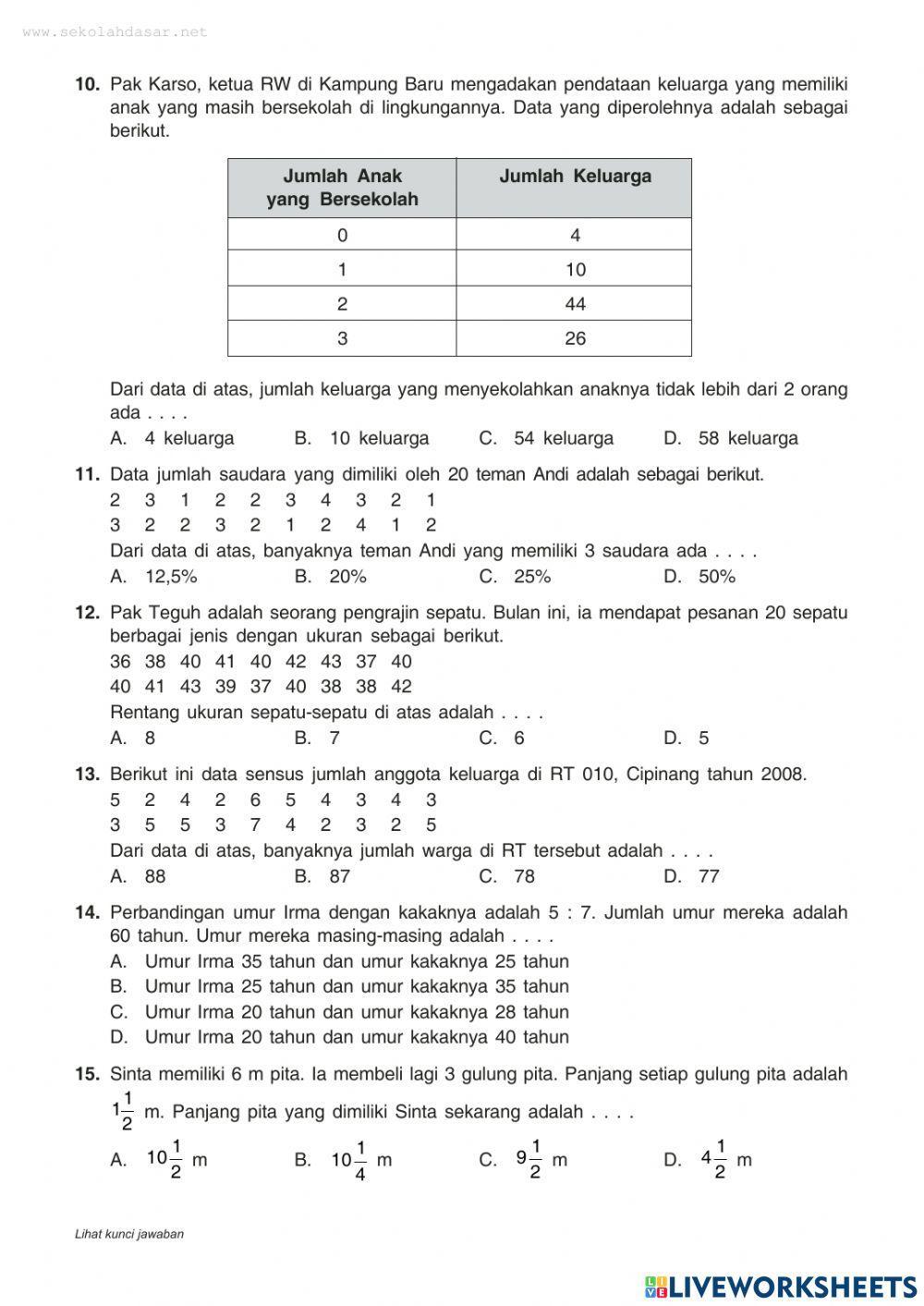 Latihan soal osn matematika