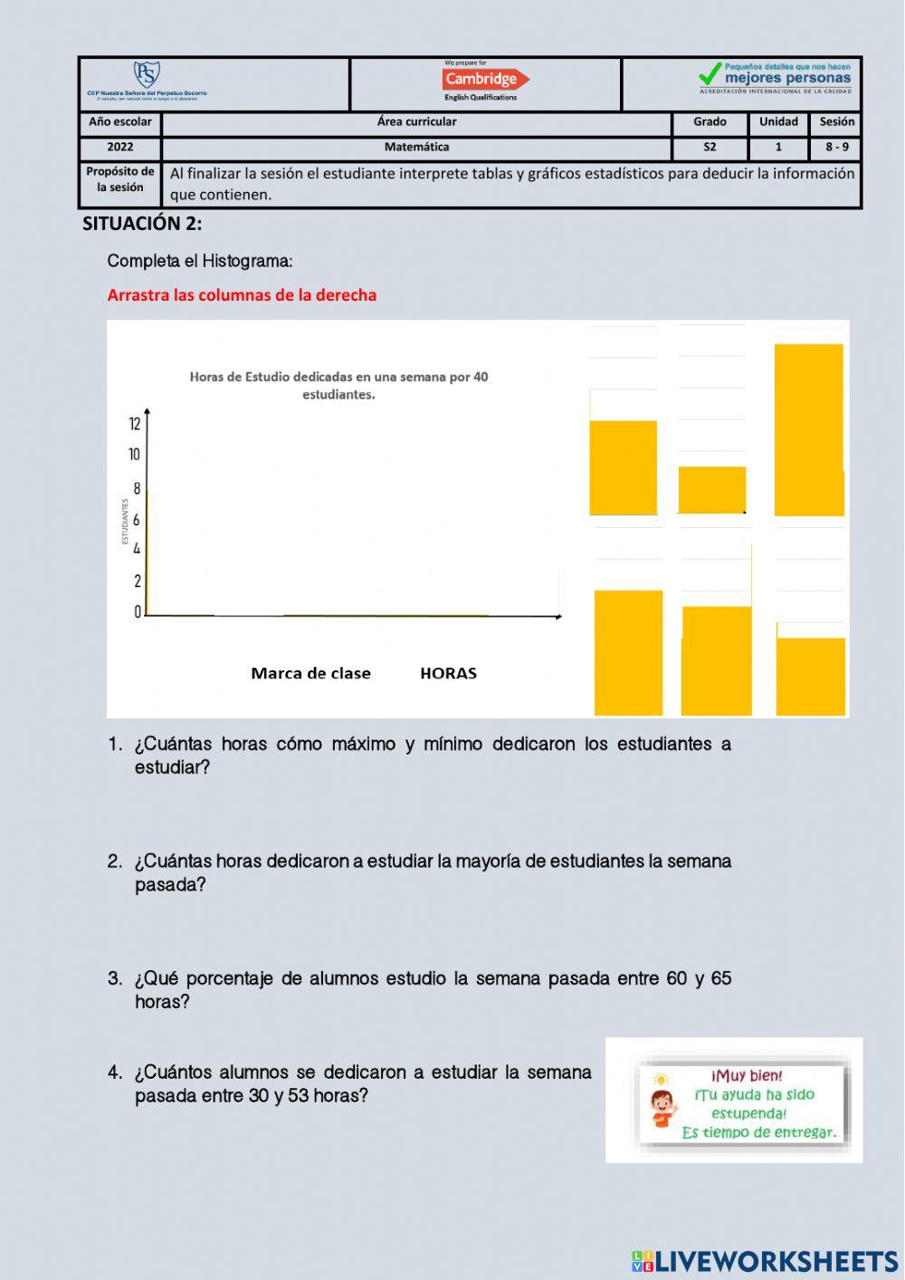 Histograma e Interpretación