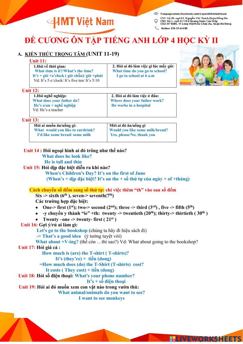 HMT 4 ôn tập cuối kì 2