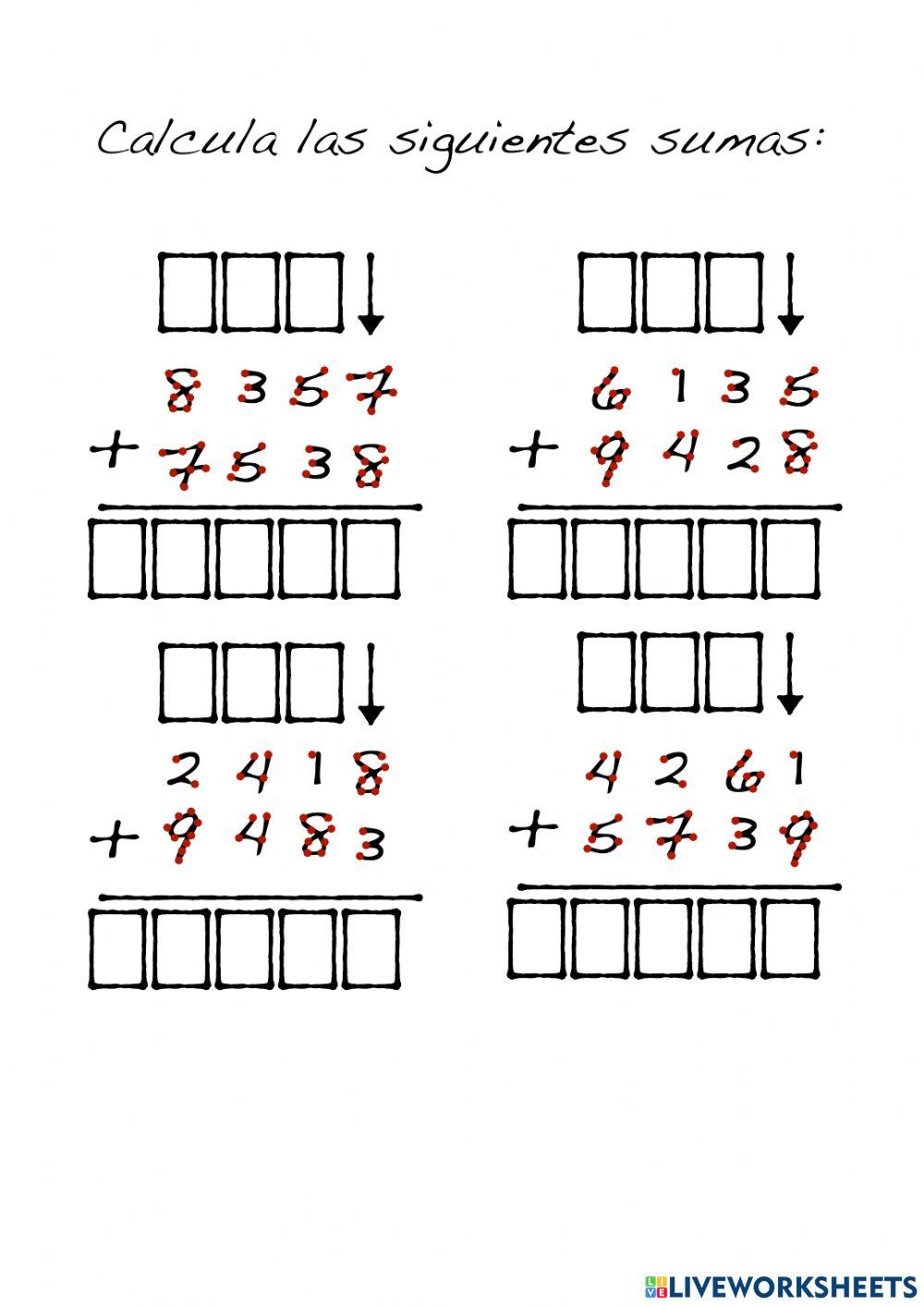 Sumas y Restas con Puntos