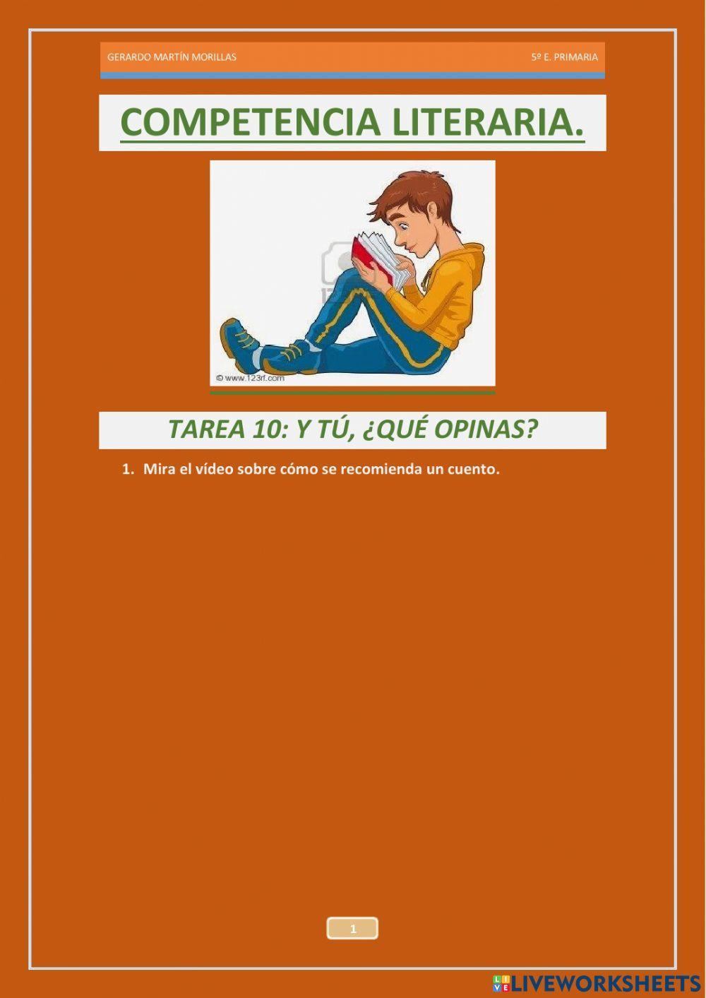 Competencia literaria. Tarea 10.