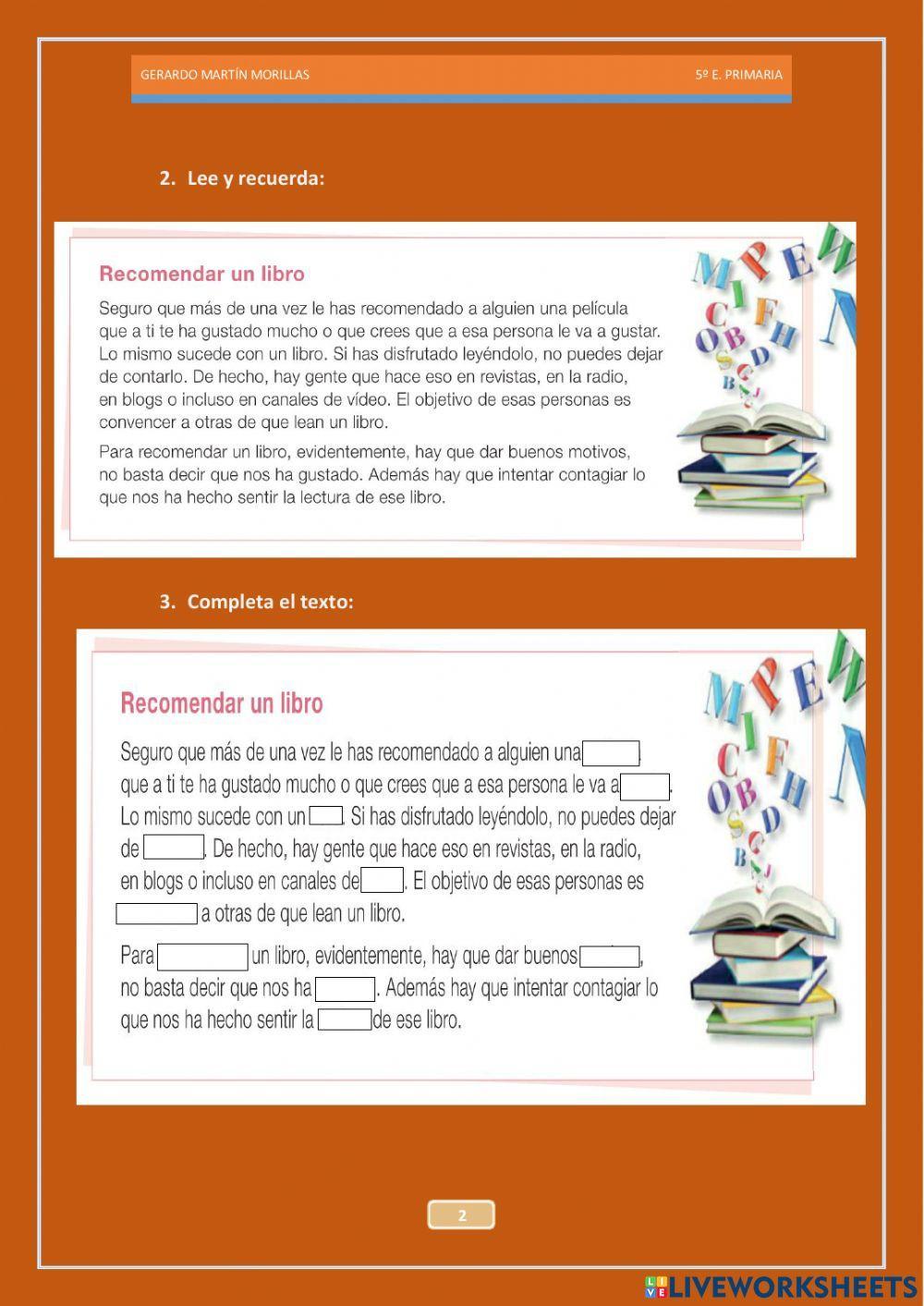 Competencia literaria. Tarea 10.