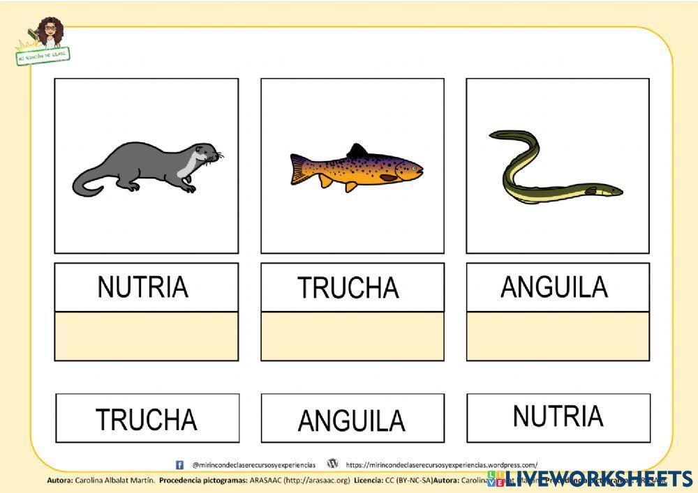 Hábitatas: agua dulce