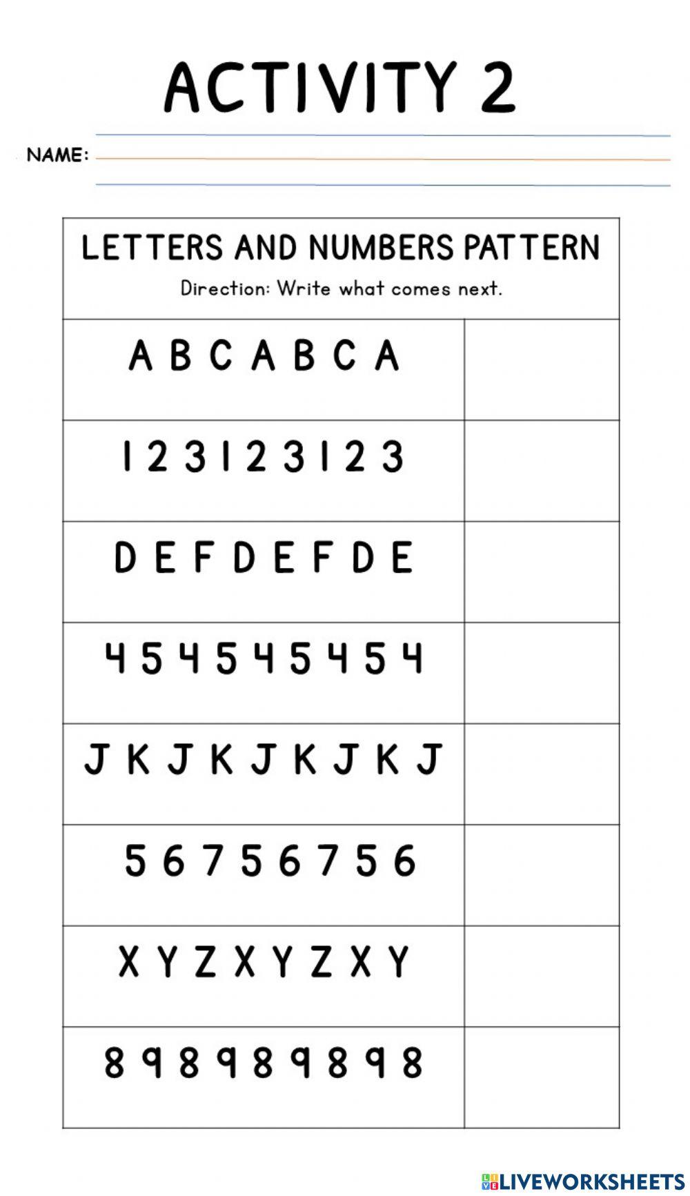 Q4W5-Lesson 23 - Patterns-ACTIVITIES-F2F 2