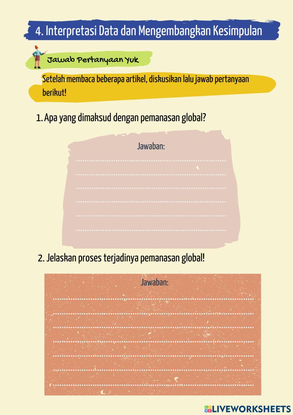 LKPD 2 - Studi Literasi -Definisi dan Penyebab Terjadinya Pemanasan Global