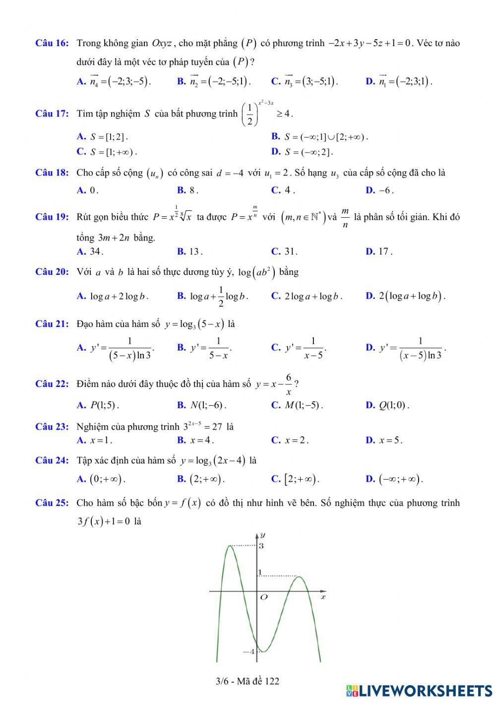 TNTHPT-MĐ-67-Đề ôn tập số 122
