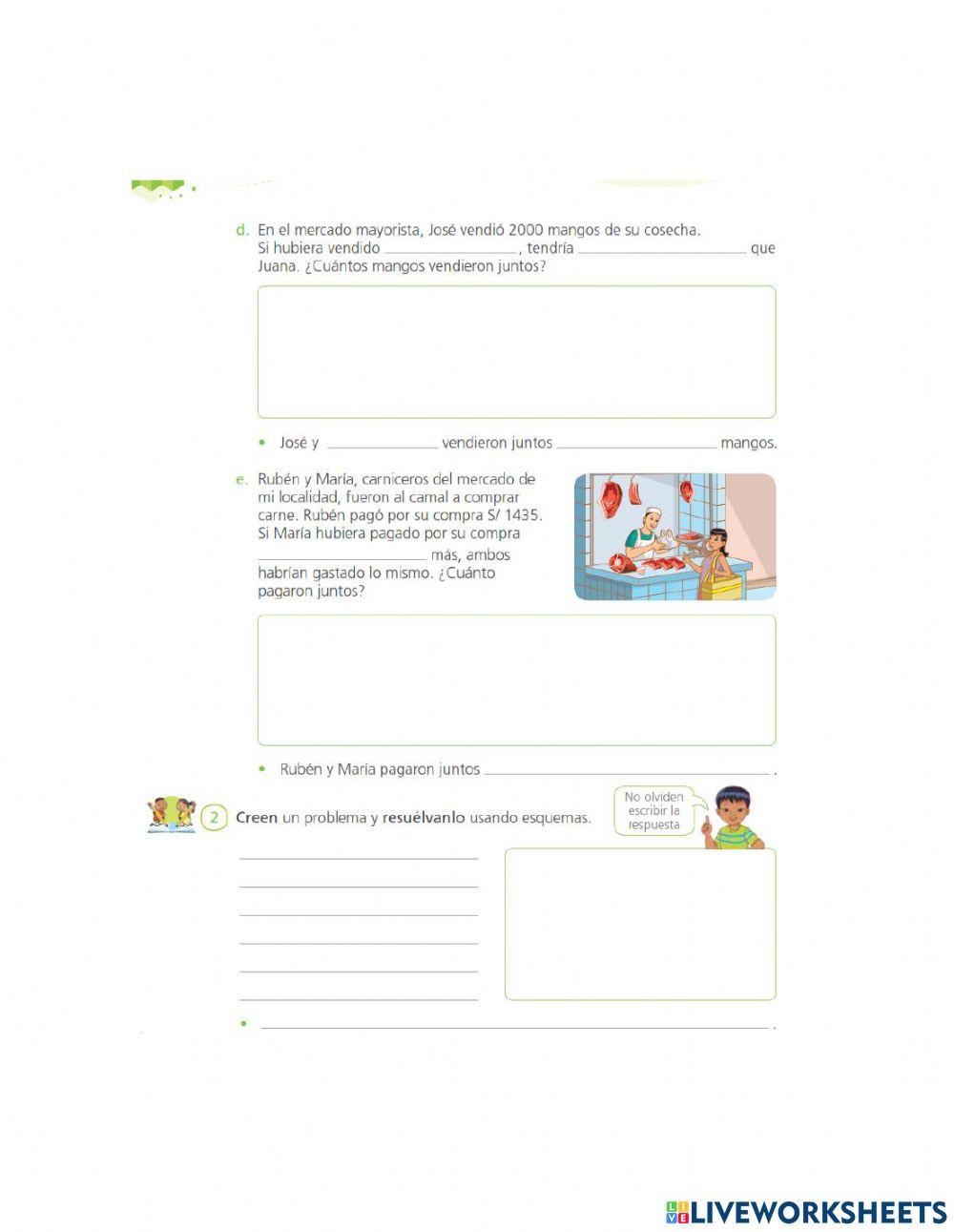 Problemas sencillos de ecuaciones