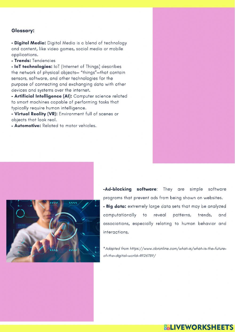 2022 Unit 2 reading 3 Future of Digital World