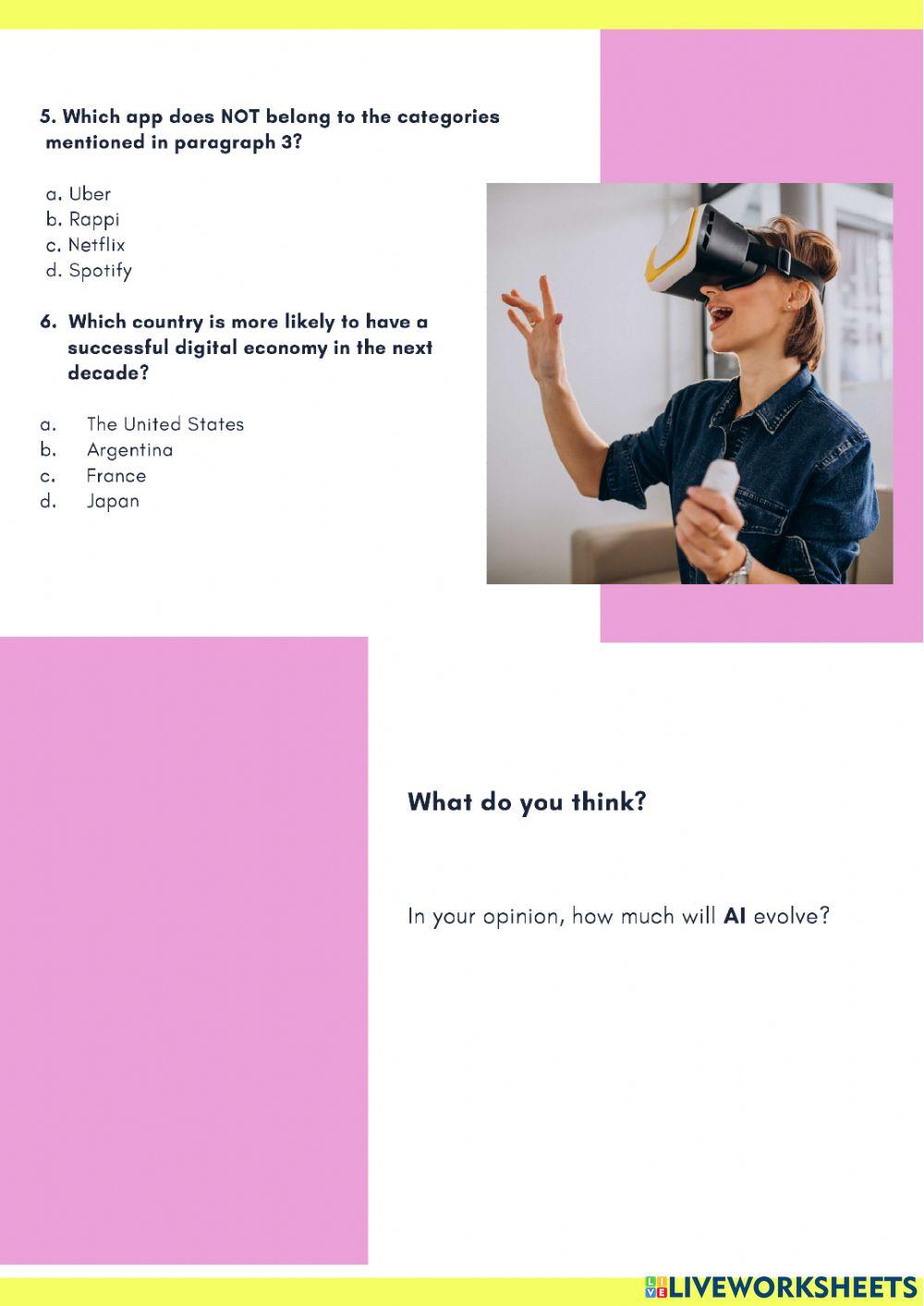 2022 Unit 2 reading 3 Future of Digital World