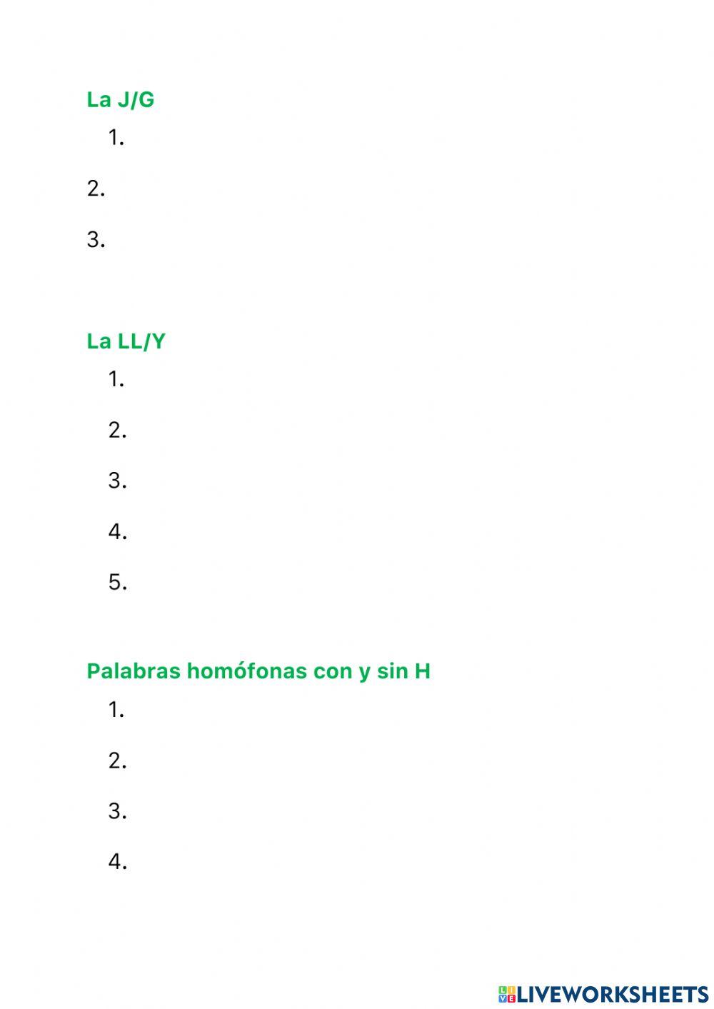 Examen ortografía todo