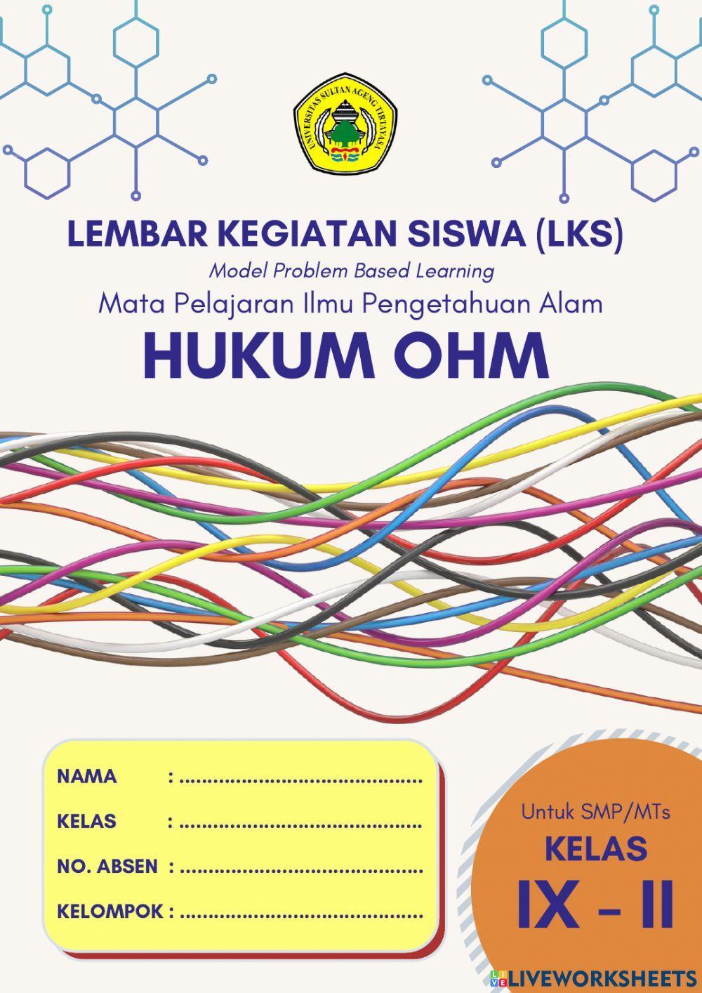 E-LKPD Tema Hukum Ohm