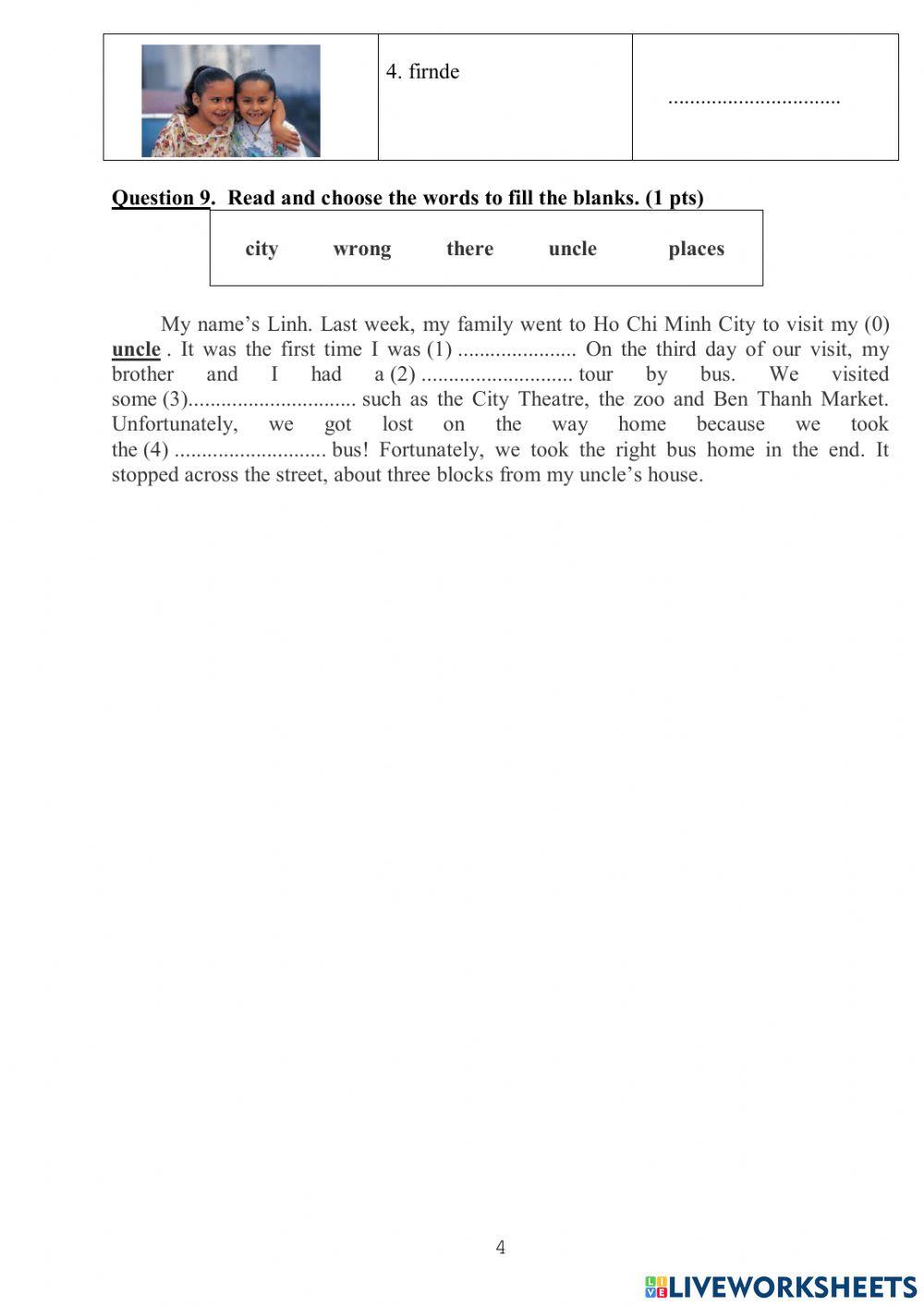 2nd Term test -Grade 5- 3