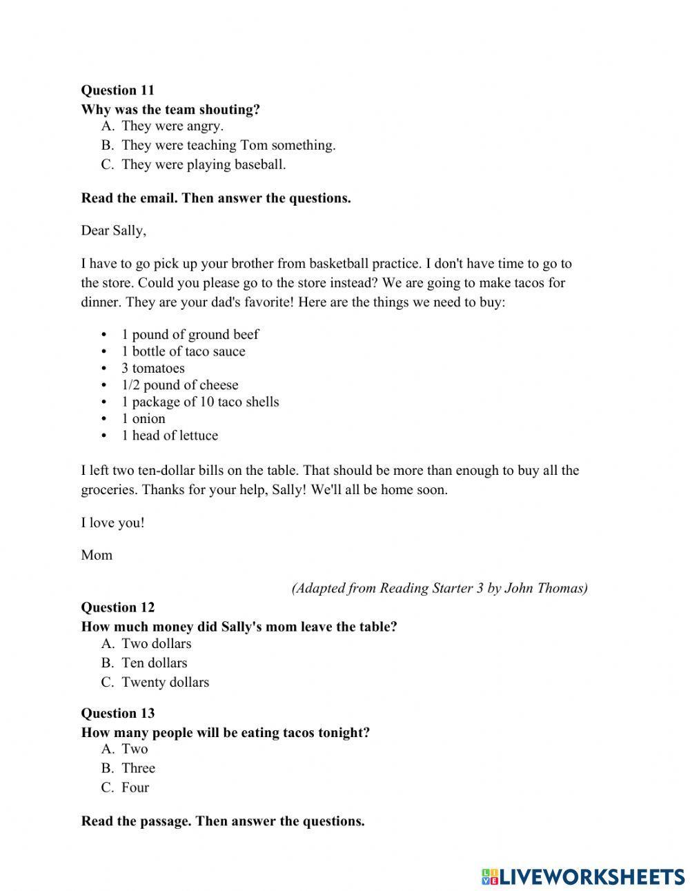 Đề thi thử số 4-Toefl primary-P1