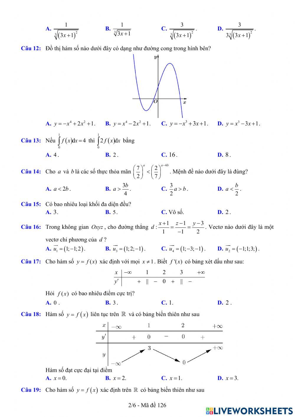 TNTHPT-MĐ-67-Đề ôn tập số 126