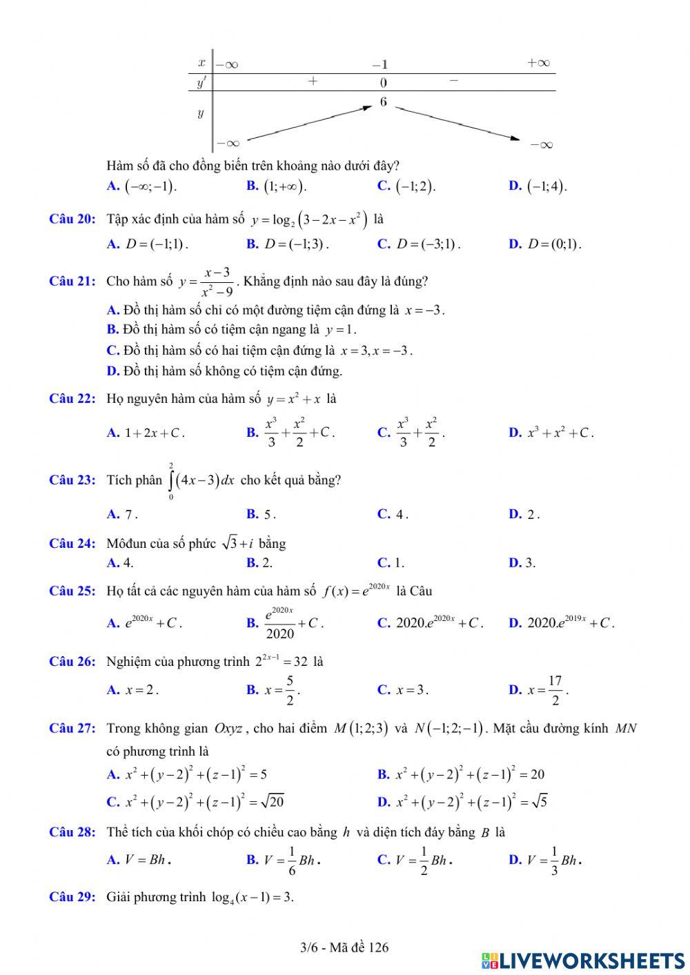 TNTHPT-MĐ-67-Đề ôn tập số 126