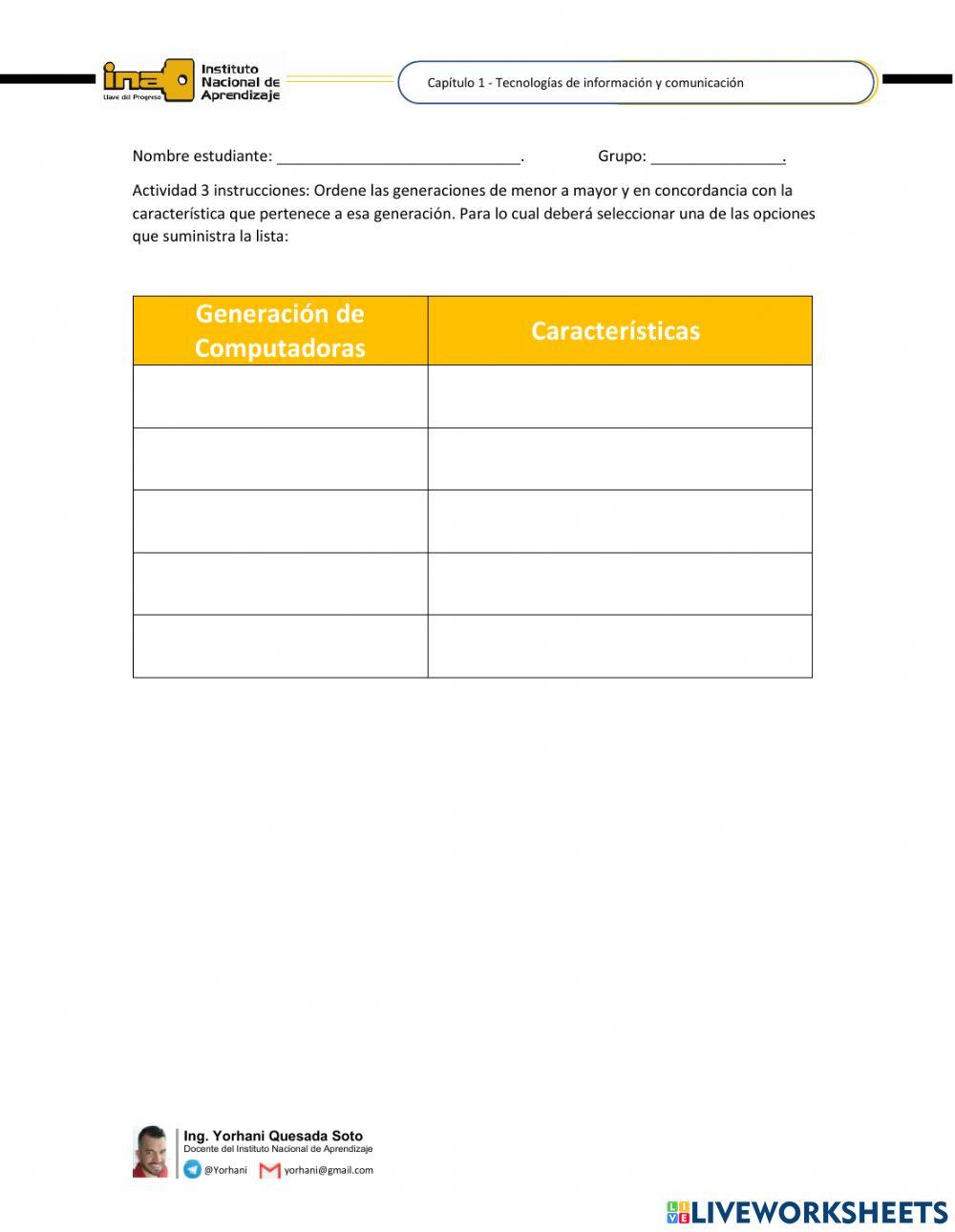 Capitulo 1 - 1.3.1 Generaciones de las Computadoras