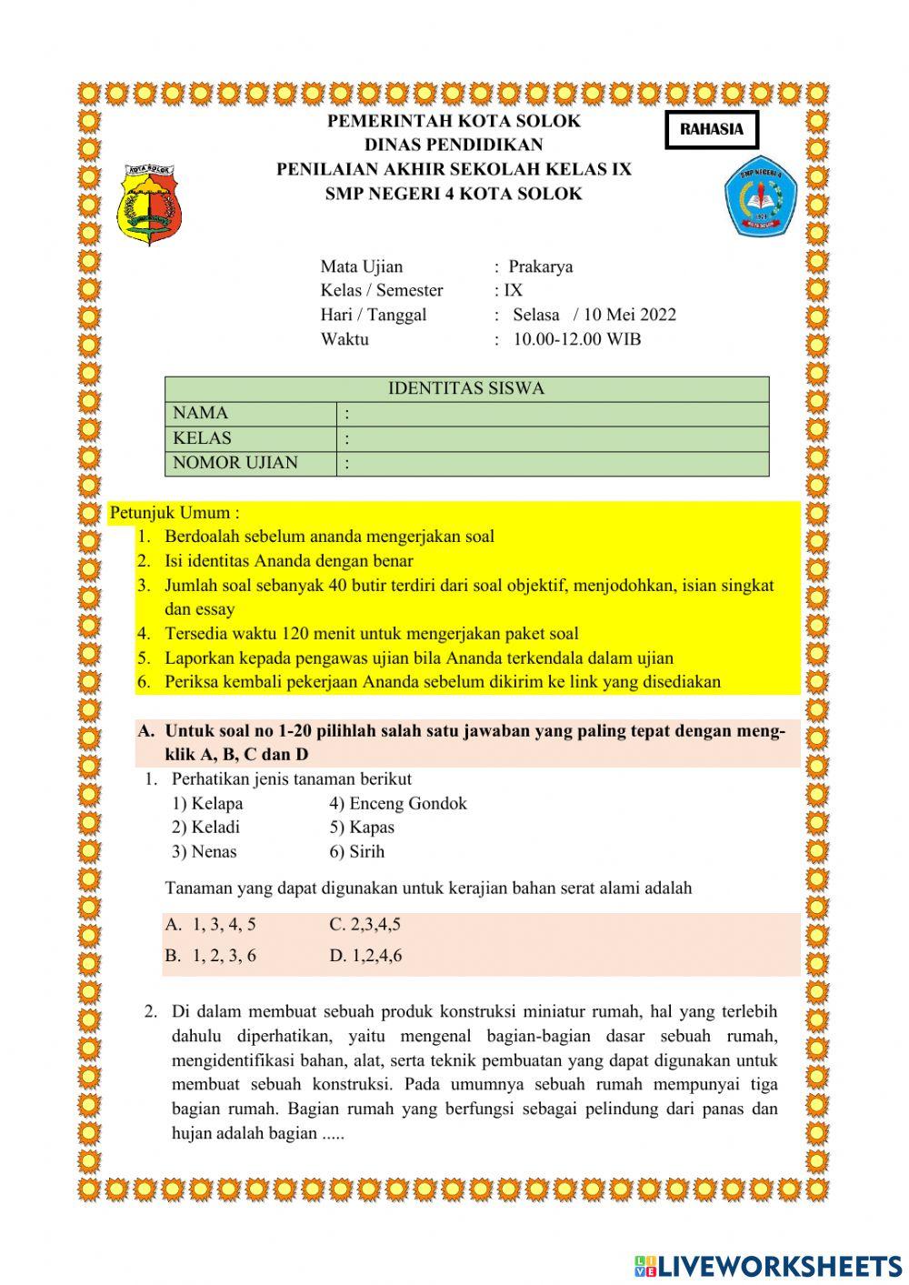 Penilaian Akhir Semester 9